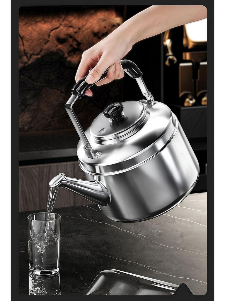 2025 Extra Thick 316 Stainless Steel Whistling Kettle, Large Capacity for Open Flame and Gas Stove