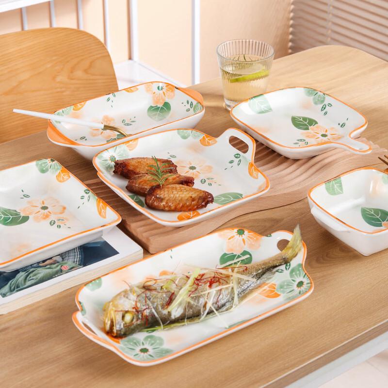 Zhis Nordische Keramik ZhiQiu Suppenschalen mit zwei Griffen