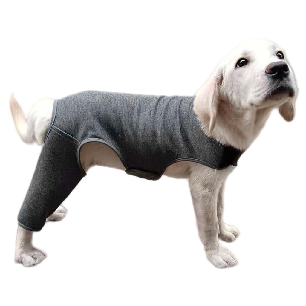 Adjustable Dog Legs Sleeve Prevents Wounds and Provide Warmth for Recovery Against Licking Assists In Healing Brace