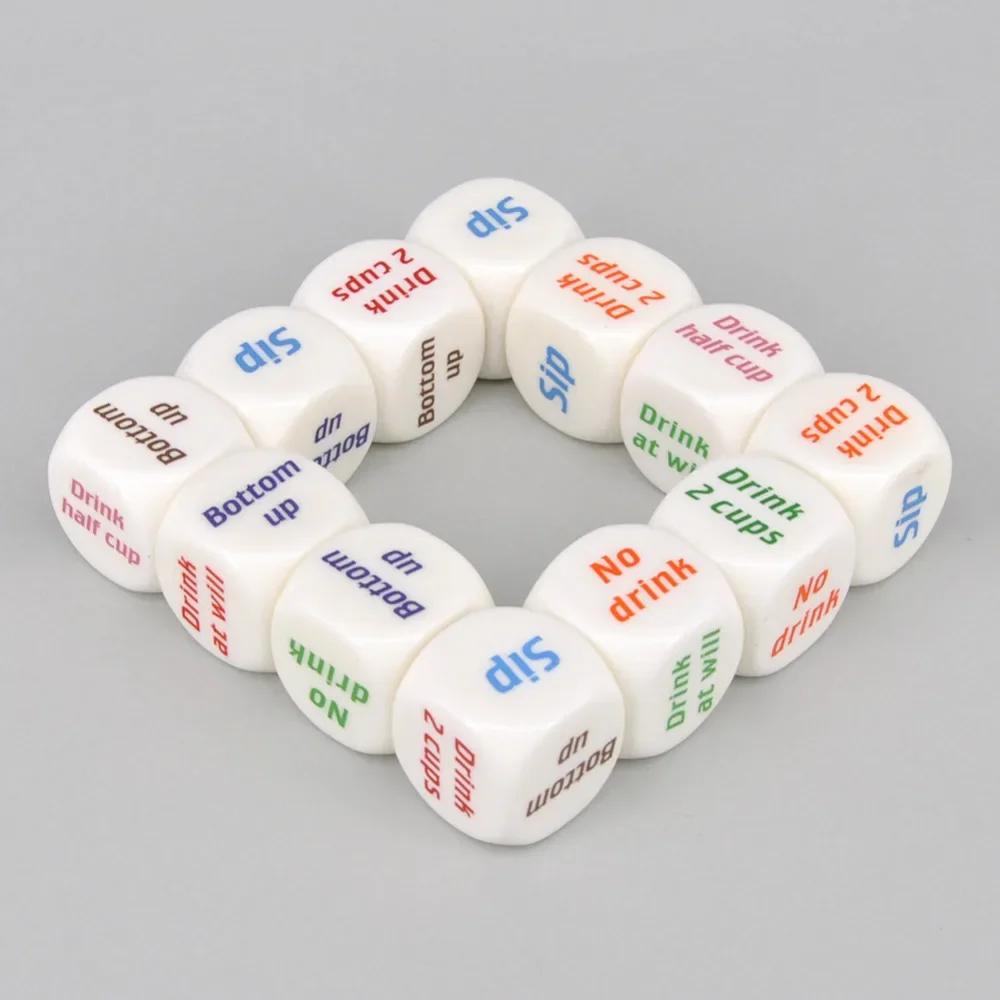 3 szt. Nowe Zabawne Pijące Kostki do Siorbania Kostka Decydująca Gra Impreza Bar Klub Pub Prezent Zabawka