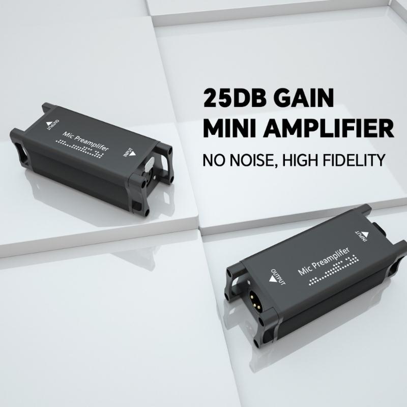 Microphone Preamplifier 25dB For Dynamic And Ribbon Mics For Studio Recording Or Live Sound