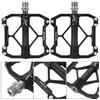 A Pair of Wheelup Aluminium Alloy Black Bearing Bike Pedal Mountain Bicycle Foot Plate Accessory Equipment