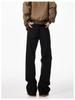 Paris Youth Bootcut Scimitar Jeans: Men's Autumn/Winter Loose-Fit Micro-Flare Straight Leg Pants