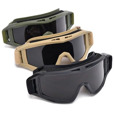 Lunettes Tactiques de Sécurité Sports de Plein Air Militaires Tir Paintball Lunettes Anti-Buée Chasse Cyclisme Lunettes