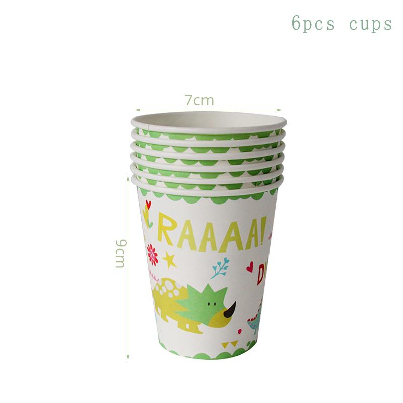 Dino Party Supplies Dinosaur Balloons Paper Straws Cups Plates Kids Boy Birthday Party Decoration Jungle Dinosaur Party Decor