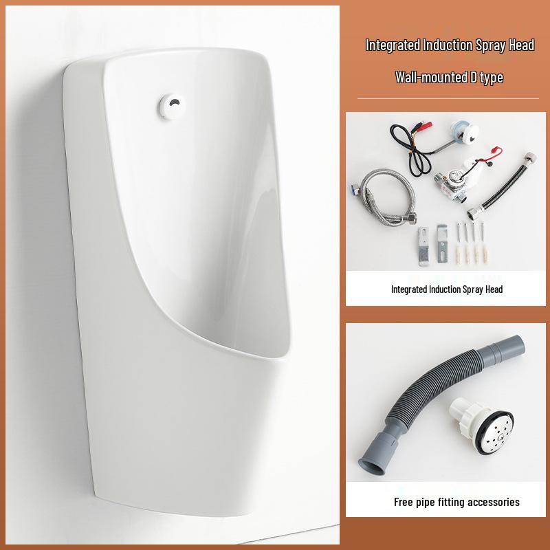 Wall-Mounted Ceramic Automatic Sensor Urinal for Men