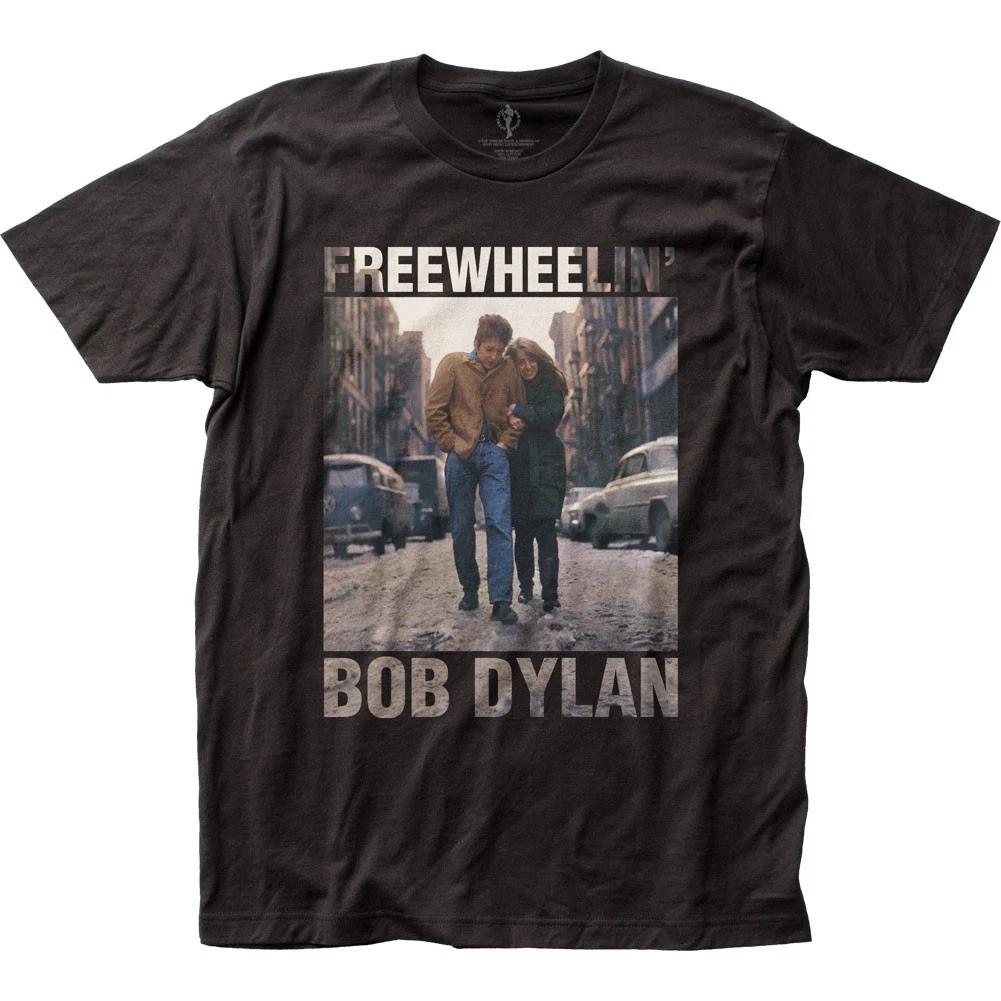 Bob Dylan Freewheelin Mens T T-Shirt Music Classic Concert Rock Band Tee New Black XL