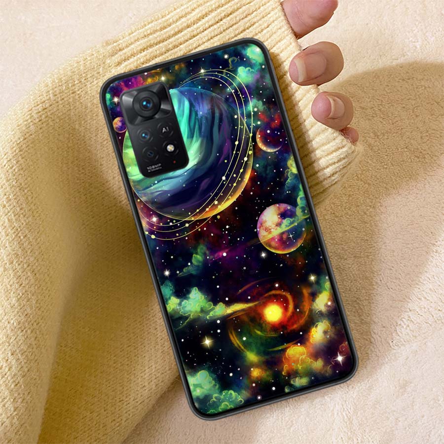 The Galaxy Phone Case For Redmi 13C 14C Note 14 13 Pro Plus 5G Clear Capa 12 12C 10A 10C 10 9A 9C 9T 9 8 Pro Cover TPU Shell Coq