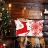 4PCS Christmas  Covers  Cases Santa 18 X 18 Inch Deer Decorative  Cases