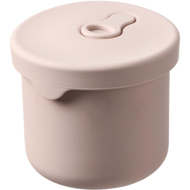 

700Ml 250Ml Round Silicone Lunch Box Refrigerator Fresh-Keeping Box Microwave Dishwasher Safe Food Storage Container With Lid 1&1