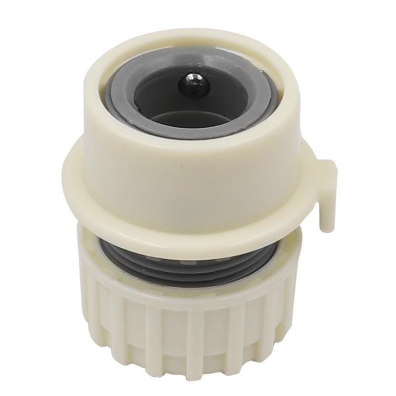 Quick-Connect Faucet Fitting for Washing Machines and Car Wash 4-Point Hose Connector