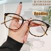 High-end Men's Square Frame Metal Legs Anti-blue Light Retro Reading Glasses 9207 for Middle-aged And Elderly
