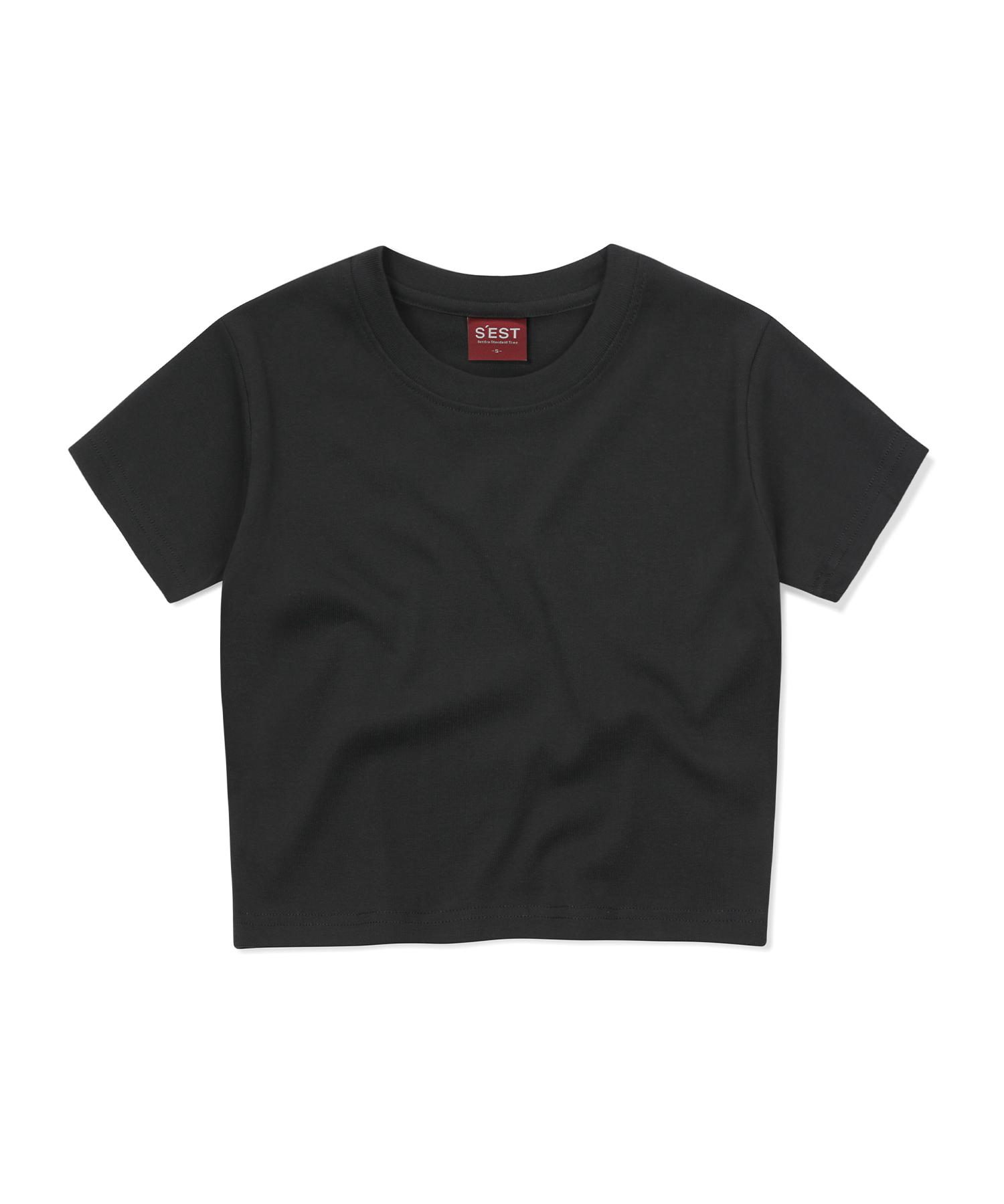 Siest Woman Crop T-Shirts Black Free