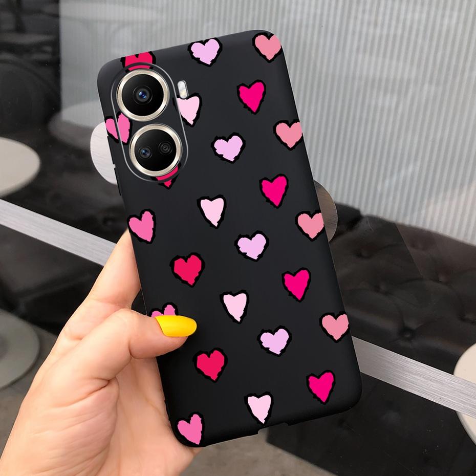Cute Silicone Case For Huawei Nova 10 SE 2022 Fashion Girl Flower Phone Case For Huawei Nova 10 Pro Nova10 10Pro Soft Back Cover