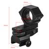 Elevation Windage Adjustable Rifle Scope Mounts Rail 20mm Fixed 30mm Rings Mount with 25.4mm Gasket Flashlight Tube Clip Bracket