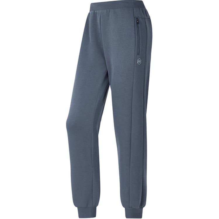 Skechers Comfortable Sports Series Fashion Casual Lightweight Knitted Joggers Women bottoms Embossed-Gray P324W014-02GB M