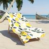 1 Stück, Mikrofaser, Strandtuch mit Zitronenmuster, Schnelltrocknende Mikrofaser, Starkes Wickeldesign, Geeignet für Strand- und Poolnutzung, Strand