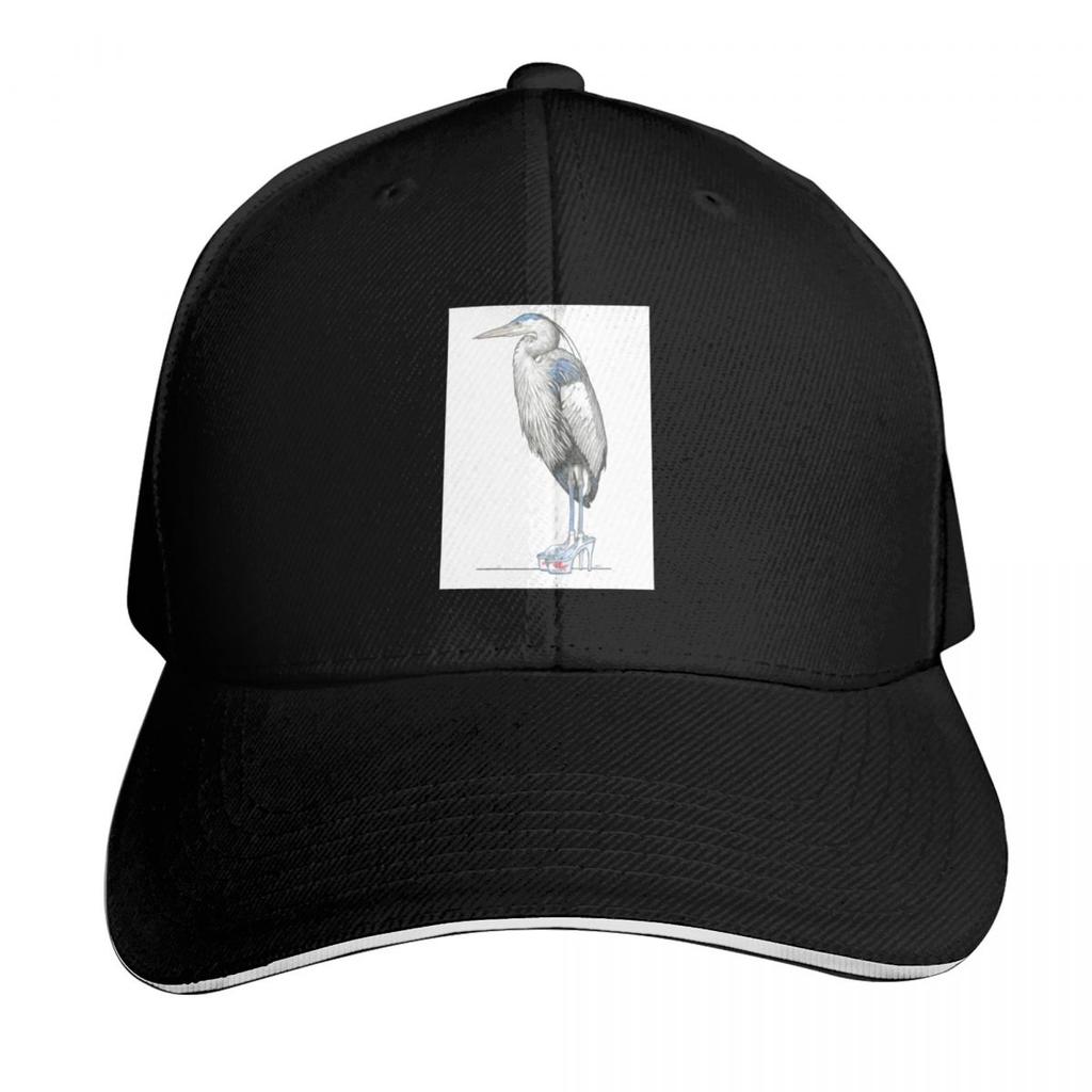 Great Blue Heron In Aquarium Platform Heels Baseball Cap Hats for Unisex Luxury Unisex Cap Golf Hat Unisex New Hat Women Unisexs