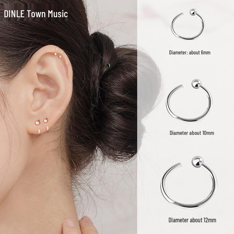 S925 Sterling Silver Stud Earrings - Trendy, Lightweight, Simple Luxury for Women (2025)