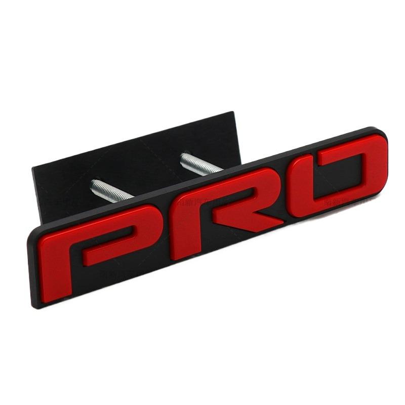 Car Front Grill Badge Grille Emblem with Bolts for TRD PRO Tundra Car
