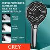 High Pressure Shower Head 13cm Panel 3 Modes Water Saving Spray Nozzle Shower Bathroom Accessories