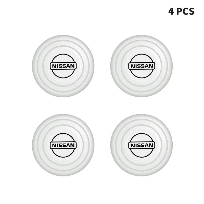 New Luminous Anti-collision Silicone Pad Car Door Closing Anti-shock Stickers For Nissan GTR Versa Almera X-Trail Xterra Qashqai