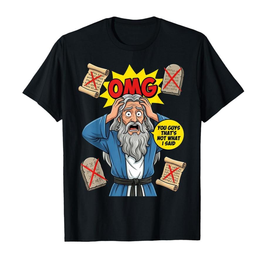 

OMG You Guys That s Not What I Said Funny Jesus Meme T-shirt For Men Women 100% Cotton T Shirts Short Sleeve Tops 0304-1 - Me... S разноцветный