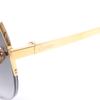 Great Cartier Sunglasses PANTHERE De Cartier Teardrop Aviator Gold Mens Used