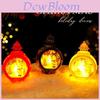 Christmas Santa Claus Snowman Lantern With Warm Light For Festive Tabletop Display And Gift