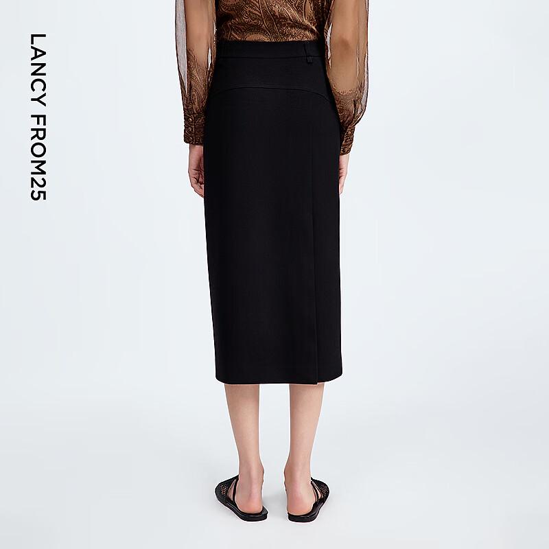 Langzi Elegant Retro H-Line Suit Skirt