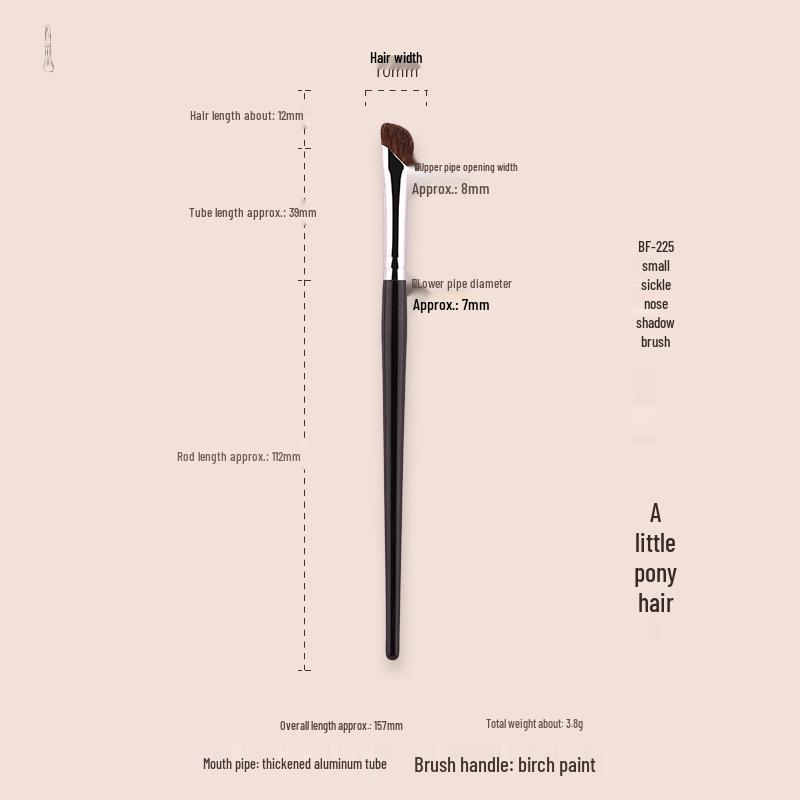 

Scythe Series Multi-Use Makeup Brush: Eyeliner, Eyeshadow, Nose Contour, Eye Blending - Ideal for Beginners