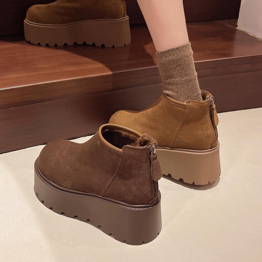 Luxury Classic Thickened Fluff Women's Snow Boots Comfortable Warm Ankle Boots Women 2025 Winter Ladies Shoes Chunky Botas Mujer