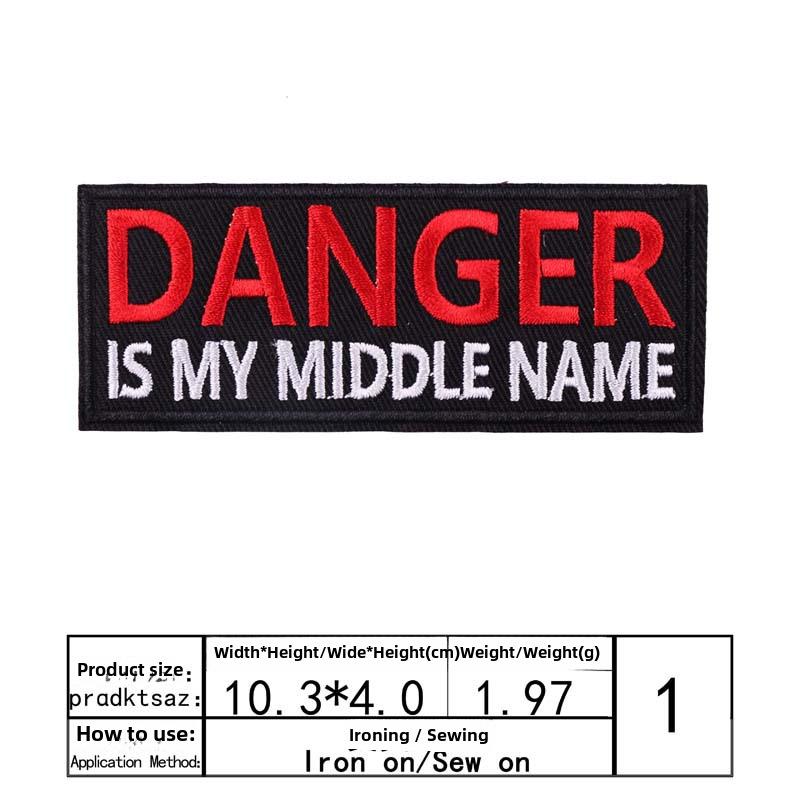 

«Модная вышитая нашивка на ткани с английским текстом для самостоятельного украшения одежды»