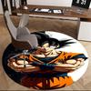 1pc Dragon Ball Z Goku Round Carpet - Anime Cartoon Design Chair Mat, Non-Slip Rug for Office, Home Decor, Living Room