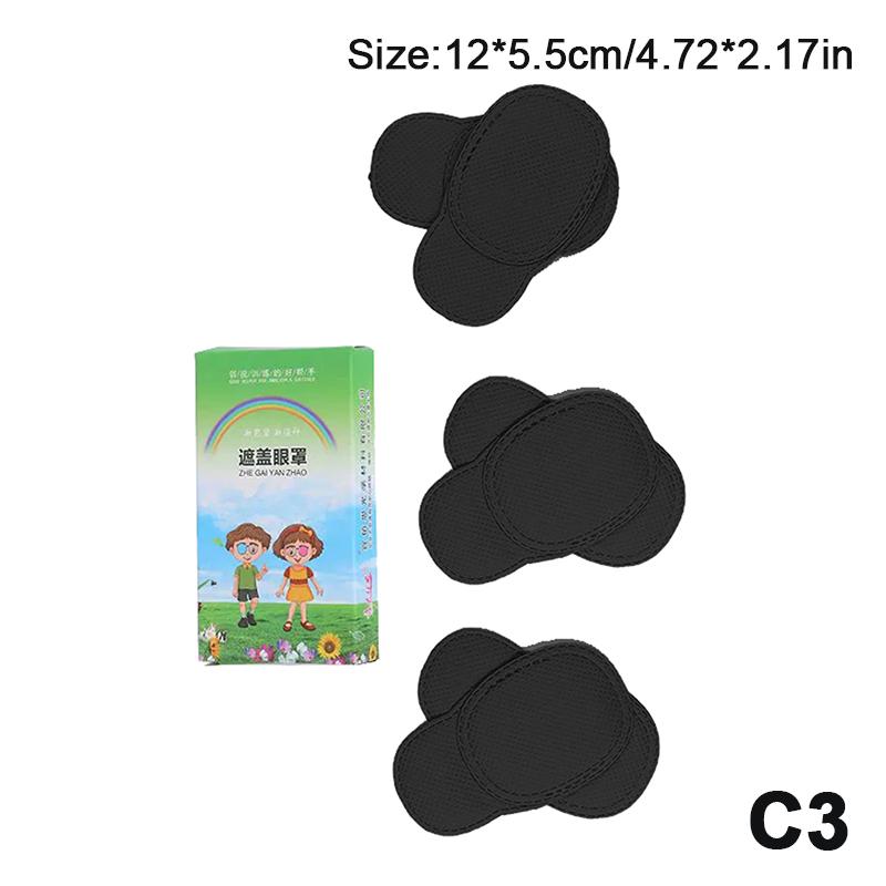 Tři velikosti Amblyopická maska Dítě Okluze Lékařská oční náplast Zatemňující oční náplast Trénink astigmatismu Oční stín Amblyopická oční náplast
