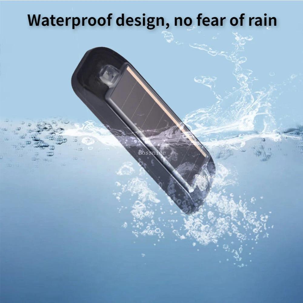 Solar Warning Tail Light for Car Motorcycle Bicycle Anti-Collision LED Flashing Safety Breathing Light USB Waterproof Taillight