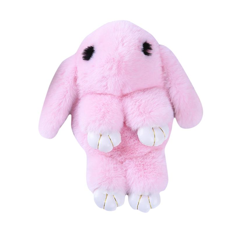 furry pink bunny backpack