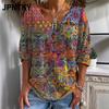 JPNTKY Women's Fashion Casual Long Sleeve V Neck Blouses & Shirts