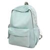 Girls' Solid Color Backpack Junior High School Students Lightweight Schoolbag Large Capacity Backpack