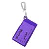 Porta Tessere d'Identità Trasparente in PVC con Portachiavi Custodia Trasparente Fluorescente Porta Credenziali per Studenti Carta Autobus Tesserino Lavoro