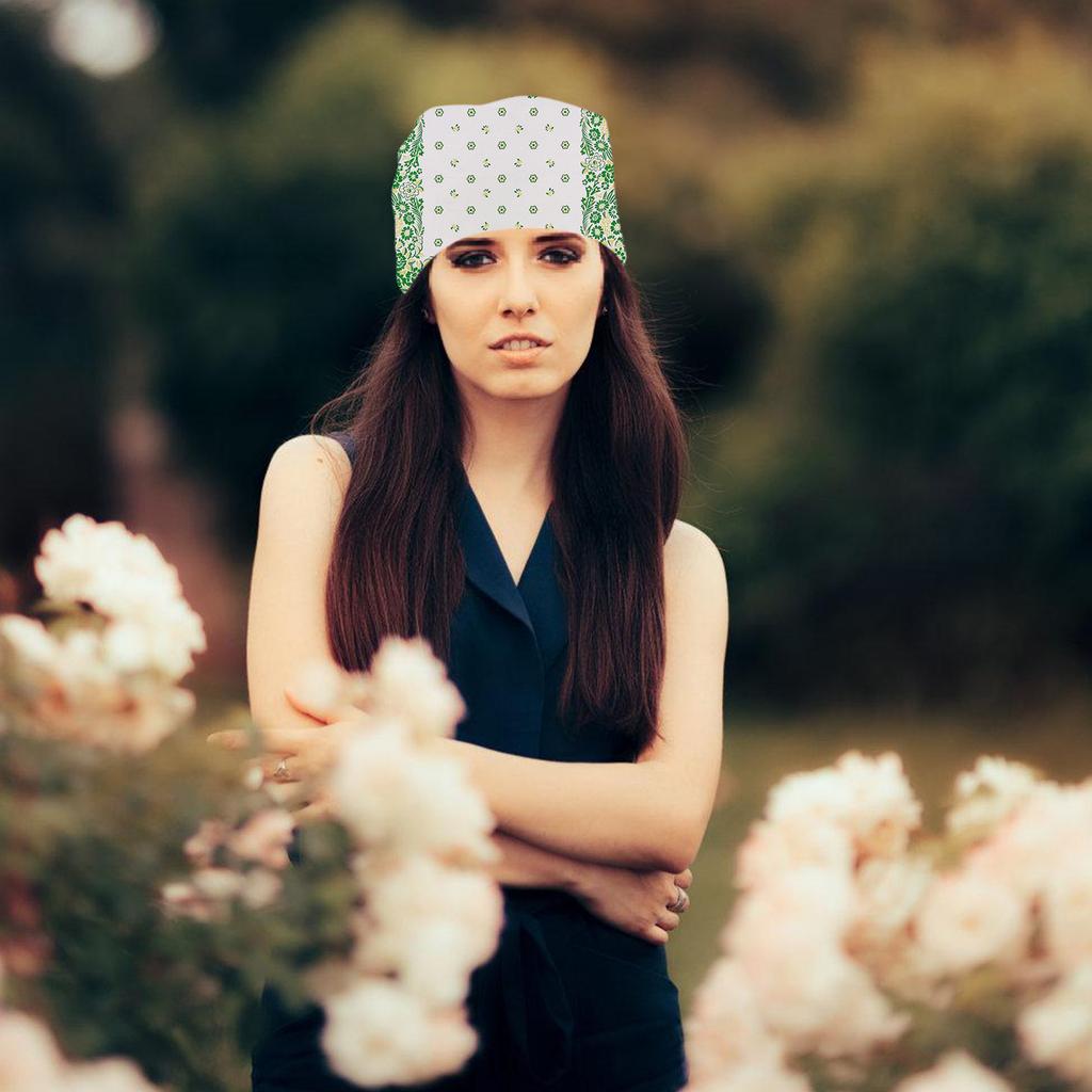 Flower Pattern Bandannas for Adult Fashion Square Kerchief Motorcycling Headscarf Street Dance Headwrap Sport Bandanas