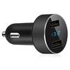 Dual Ports 3.1A USB Car Phone Charger 12V/24V Digital LED