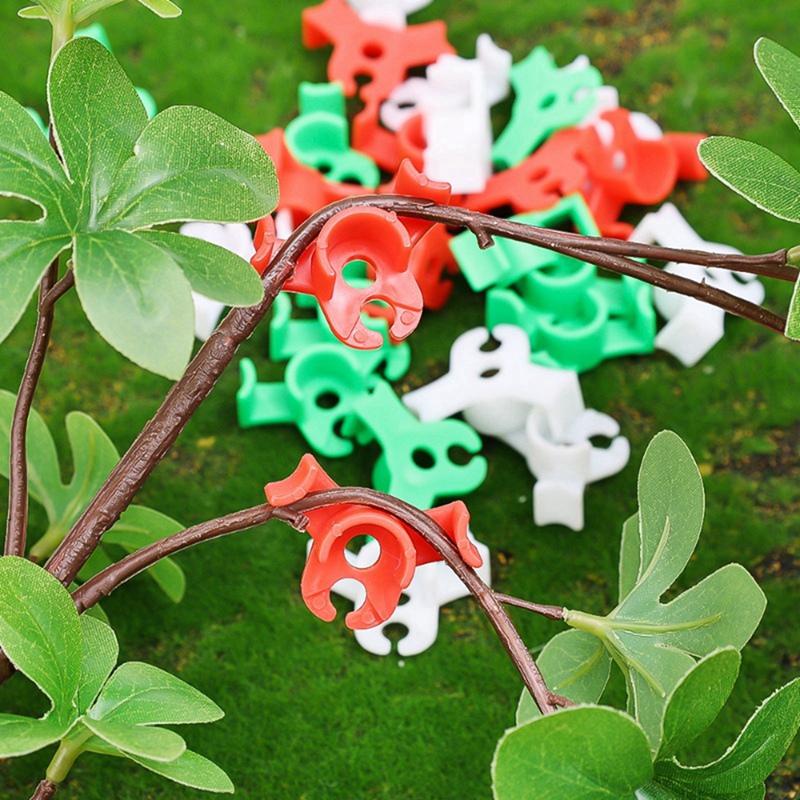 AD23-150Pcs Plant Clips Bending Tool For Flower Vines Low-Pressure Training 90 Degree Stem Support