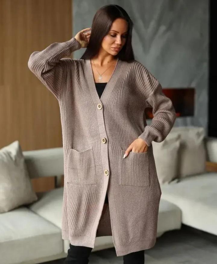 Women's Autumn-Winter Loose Knit Cardigan