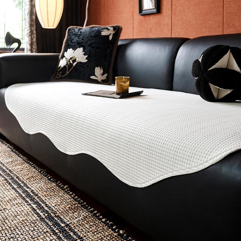 Special-shaped sofa cover pad for summer 2025 new high-end light luxury anti-cat scratch sofa mat
