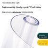 Clear PVC Heat-Resistant Table Mat, Anti-Scald, Soft Glass Tablecloth, Waterproof, Oilproof Protective Mat