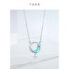 Fashion Light Luxury Star Moon Pendant Niche Design Clavicle Necklace For Women