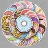 50PCS Waterproof Sweet Donut Cartoon Stickers for Kids - DIY Water Bottle & Luggage Decor