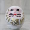 Made in Color Daruma Size 0 x Width x Depth Set of 10 Commercial Japan, Dolls, (Length 4.5cm 3.5cm 3.5cm), White, (For Use)