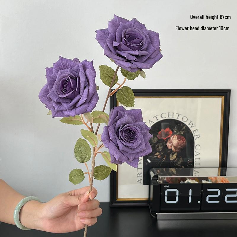 Flori Artificiale Seria Violet: Floral Decorativ Elegant pentru Casă, Nuntă, Cameră Model și Decor Moale.